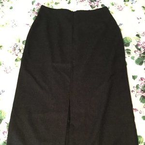 Chaus Long (35") Wool Black Skirt - size 10 Fully lined